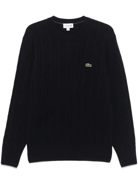 Lacoste cable-knit sweater Blue AH2924