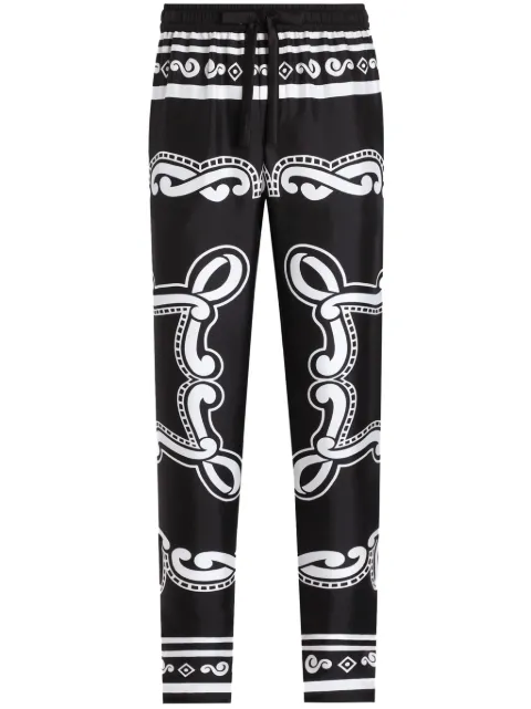 Dolce & Gabbana silk pajama pants Black GVCRATHI1WF