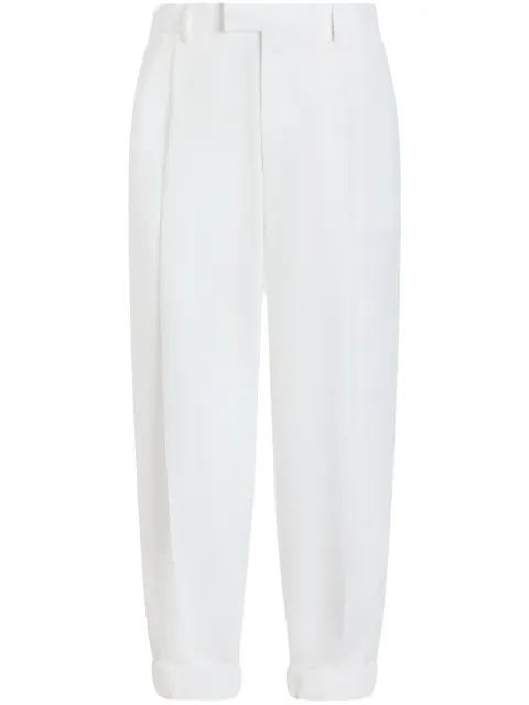 Dolce & Gabbana folded-edge trousers White GP114TFU4MC
