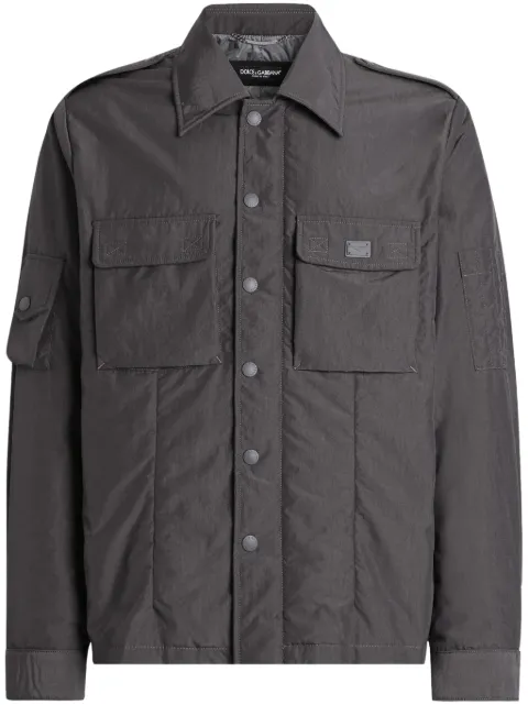 Dolce & Gabbana padded shirt jacket Grey G9BMITFUS28