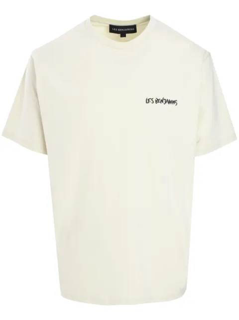 Les Benjamins graphic-print T-shirt Neutrals LB24FWEAPMUTS009