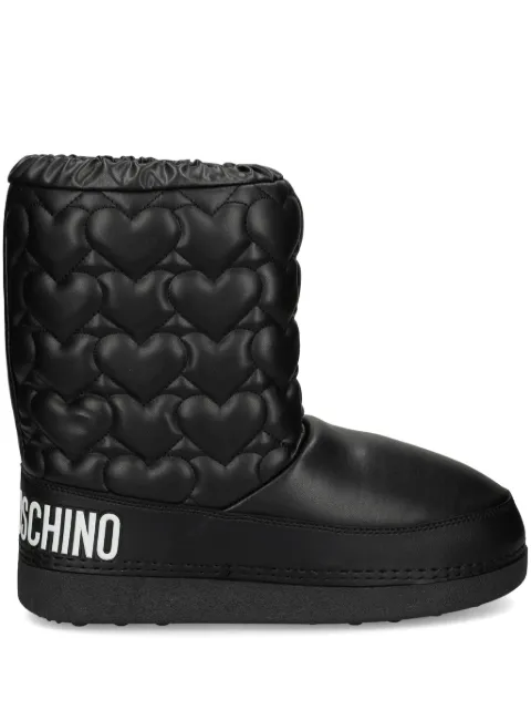 Love Moschino chunky quilted boots Black JA24082G0L
