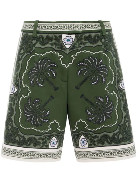 La DoubleJ printed shorts Green TRO0131COT046AGE01GR02