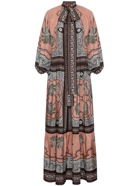 La DoubleJ Athena maxi dress Pink DRE0618SIL009AGE01PI01