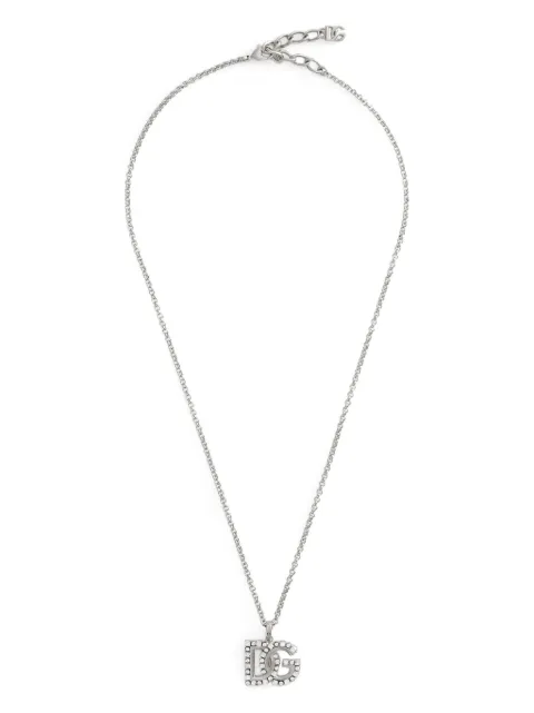 Dolce & Gabbana logo-pendant necklace Silver WNR2L4W1111