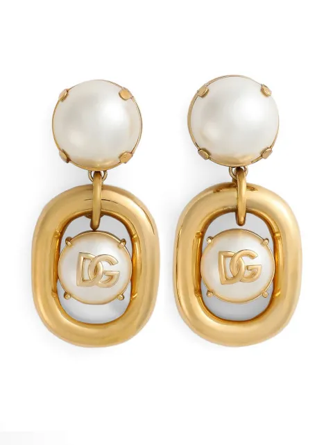 Dolce & Gabbana DG logo clip-on earrings Gold WER2E2W1111