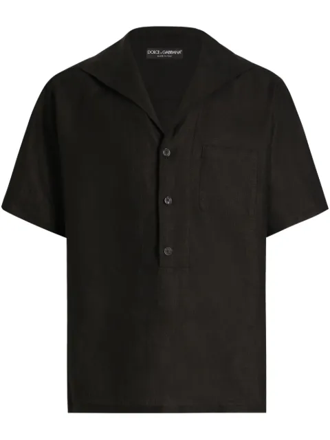 Dolce & Gabbana sailor-collar shirt Black G5NE3TFU4JB