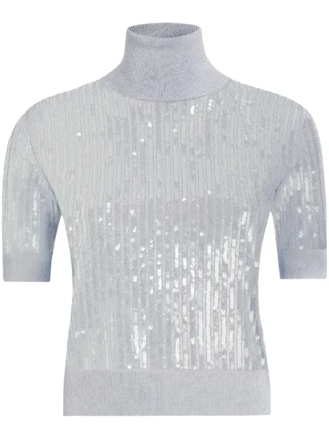 Dolce & Gabbana sequin-embellished top Grey FXW40ZJAIQ9
