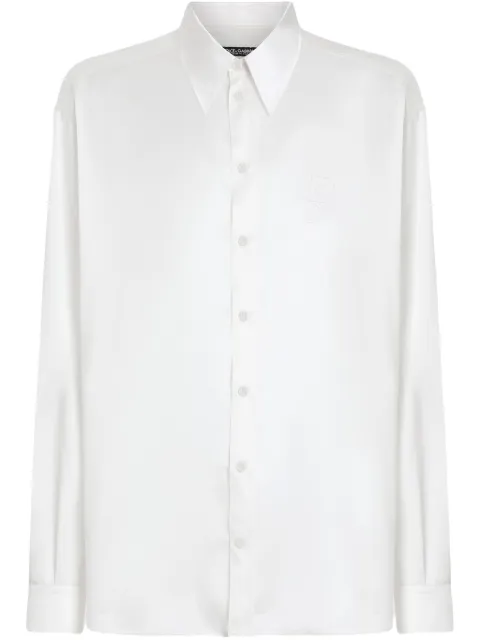 Dolce & Gabbana silk shirt White G5IT7ZFU1AU