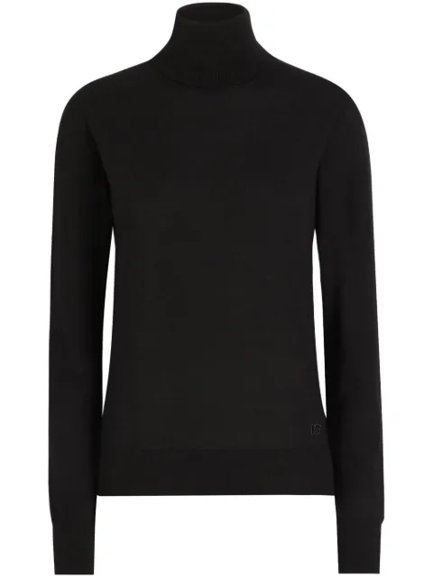 Dolce & Gabbana logo-embroidered sweater Black FXW13ZJCVXF