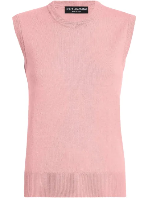 Dolce & Gabbana DNA cashmere vest Pink FXT02TJBW0B