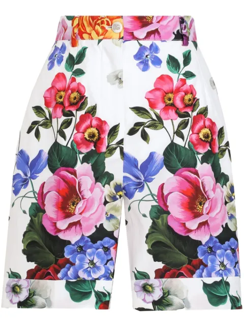 Dolce & Gabbana floral-print shorts White FTC9RTHS5S6