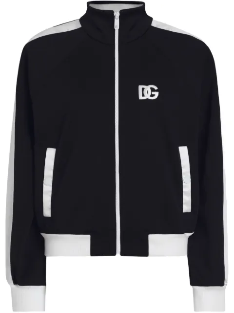 Dolce & Gabbana logo-embroidered sweatshirt Black F9S53ZGDCX7