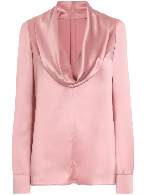 Dolce & Gabbana DNA cowl-neck blouse Pink F7AM0TFU1AU