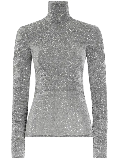 Dolce & Gabbana sequinned top Silver F7AL4THLM4U