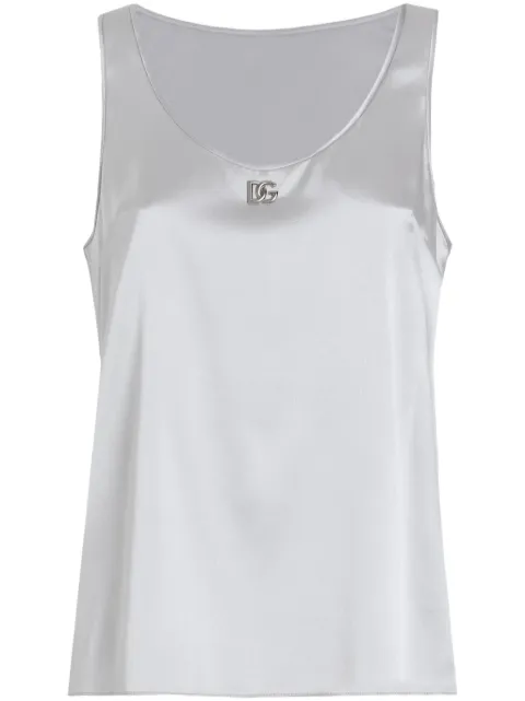 Dolce & Gabbana logo-plaque top Grey F7AK5TGDCVQ