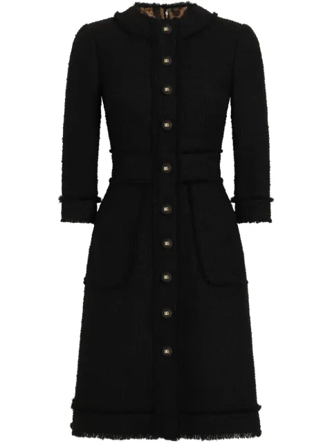 Dolce & Gabbana DNA tweed dress Black F6ARXTGDCLW
