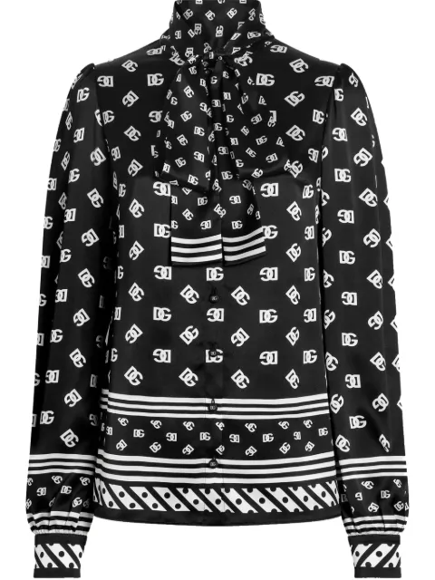 Dolce & Gabbana DNA DG-print shirt Black F5T41THI1X1