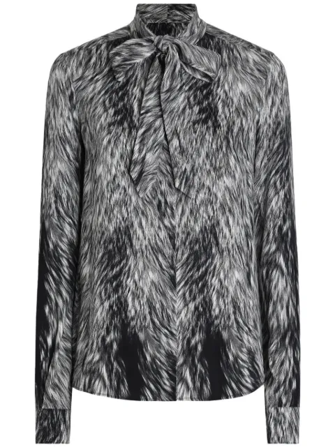 Dolce & Gabbana animal-print blouse Grey F5T19TFSA71