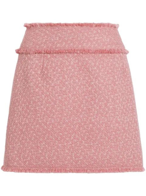 Dolce & Gabbana DNA tweed mini skirt Pink F4CR5THUMUA
