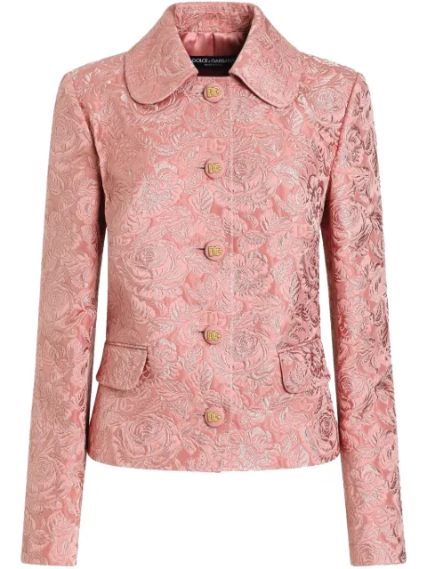 Dolce & Gabbana DNA jacquard jacket Pink F29UETHJMQK