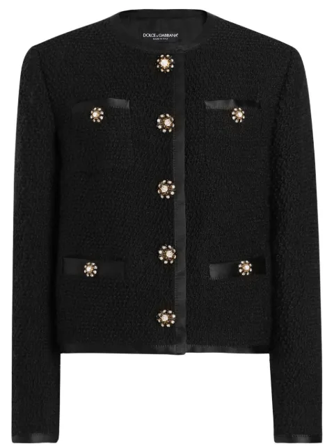 Dolce & Gabbana knitted jacket Black F27DAZFU3JL