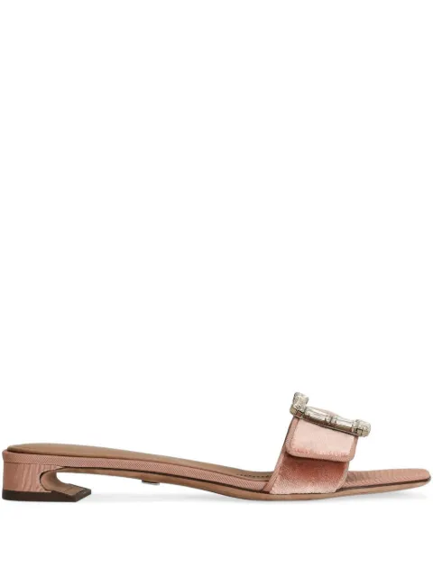 Dolce & Gabbana crystal-buckle sandals Pink CR1783A9S20