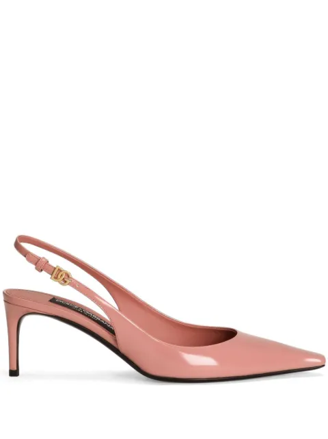 Dolce & Gabbana DNA 60mm polished slingback pumps Pink CG0805A1037