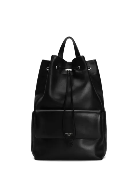 Dolce & Gabbana calfskin nappa leather backpack Black BM2433AF984