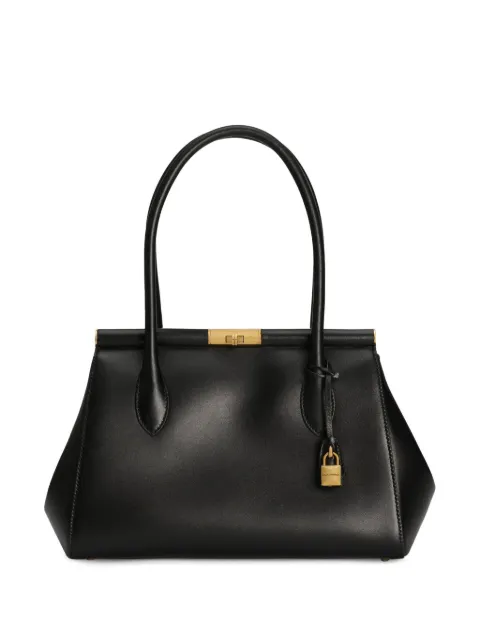 Dolce & Gabbana medium Marlene Everyday bag in palmellato calfskin Black BB7734A3G19