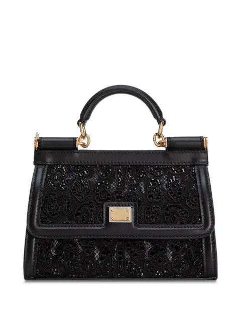 Dolce & Gabbana small Sicily tote bag Black BB7116B9I47