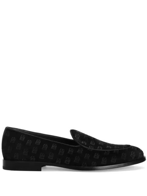 Dolce & Gabbana velvet slippers Black A50680A6569