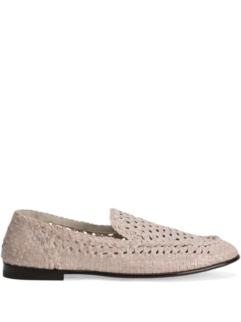 Dolce & Gabbana polished goatskin slippers Black A50481A6M71