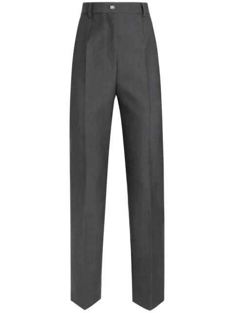 Dolce & Gabbana pressed crease straight-leg trousers Grey FTAM2TFU287