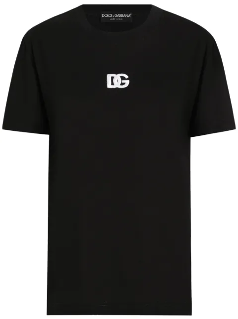 Dolce & Gabbana DG logo T-shirt Black F8V42ZGDCYE