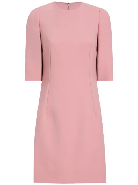 Dolce & Gabbana DNA wool mini dress Pink F6GAUTFU2L8