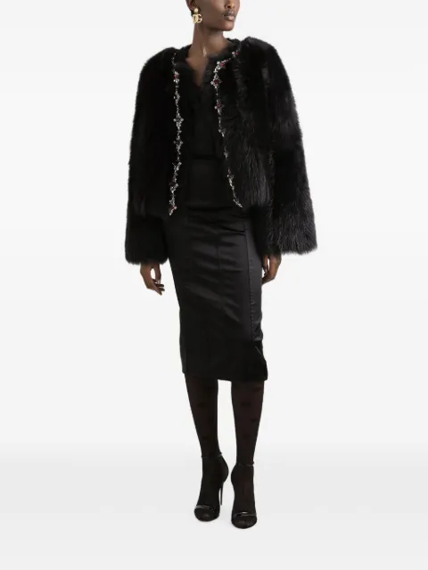 Dolce & Gabbana panelled midi dress Black F6DIHTFURAD
