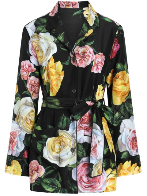 Dolce & Gabbana floral-print shirt Black F5I89TIS1XJ