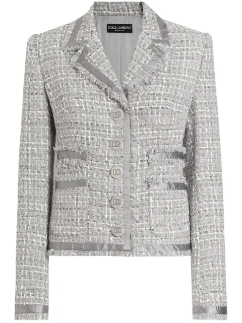 Dolce & Gabbana boucle jacket Grey F27DITFQOAB