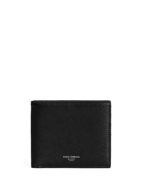 Dolce & Gabbana logo-print leather wallet Black BP1321AV956