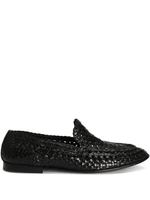 Dolce & Gabbana leather loafers Black A50481A6M71