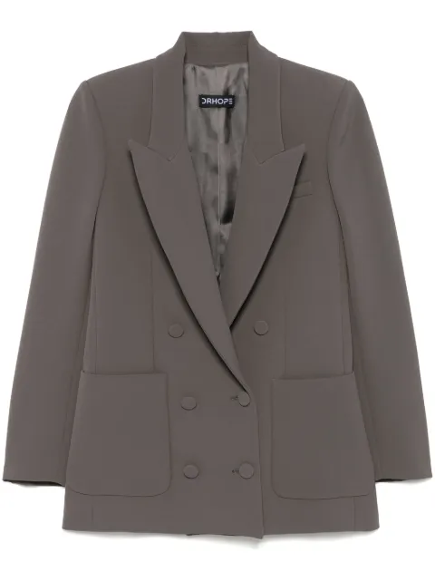 DRHOPE double-breasted blazer Grey 4419B14278