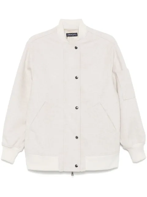 DRHOPE brushed-effect bomber jacket Neutrals 44664083