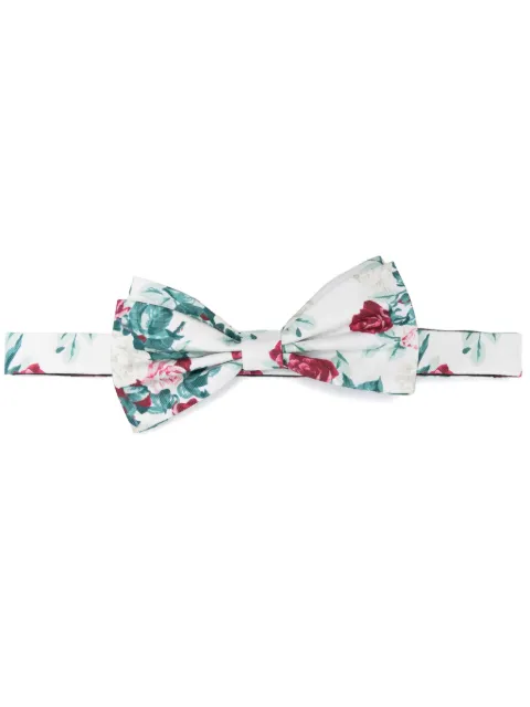 FURSAC floral-print bow tie White FHACR00102L001