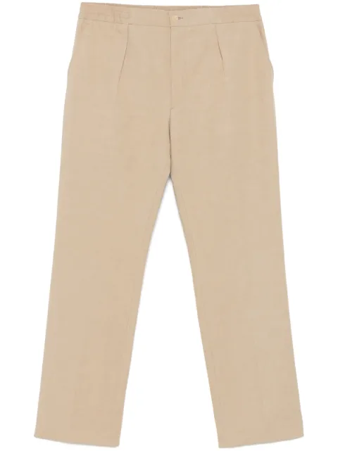 FURSAC slub-texture trousers Brown FHPPA00131A008
