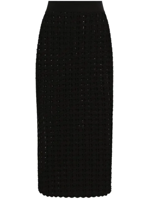 Dolce & Gabbana knitted midi skirt Black FXO13TJCVWH