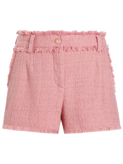 Dolce & Gabbana DNA tweed shorts Pink FTC2PTGDCYK