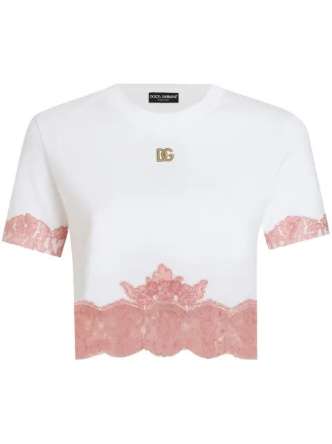 Dolce & Gabbana DNA DG-logo T-shirt White F8V22TFU7EQ