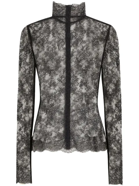 Dolce & Gabbana chantilly-lace top Grey F7AL5THLM8C