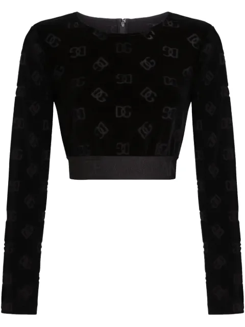 Dolce & Gabbana DNA DG-jacquard sweatshirt Black F778LTFJ7DL
